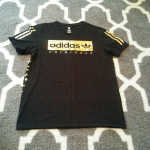 Adidas Originals Black & Gold Medium T-Shirt